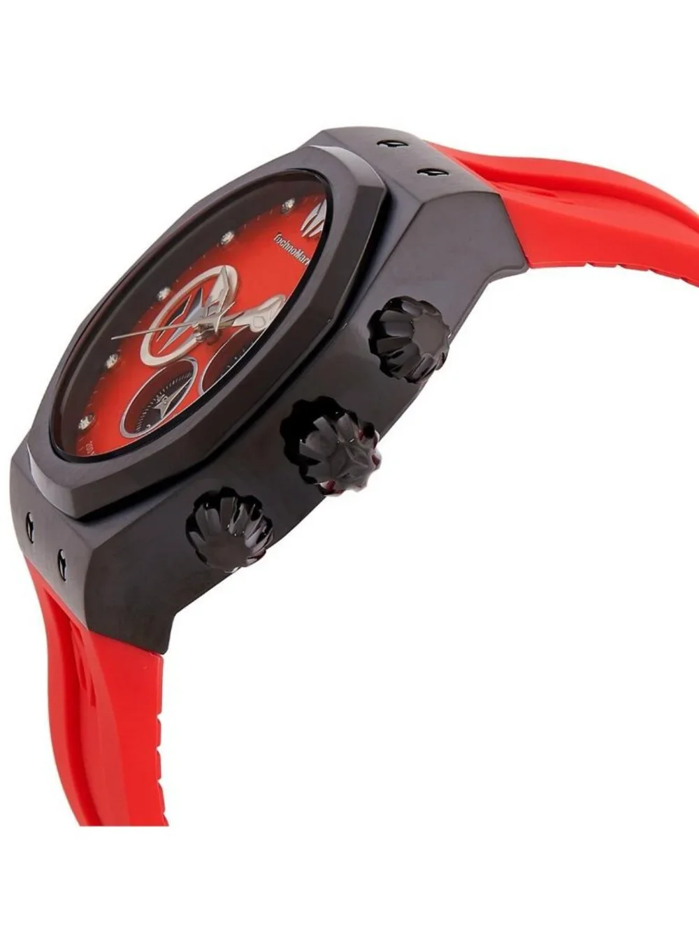 NWT Technomarine Reef Sun Chronograph Quartz Red Dial Men's Watch